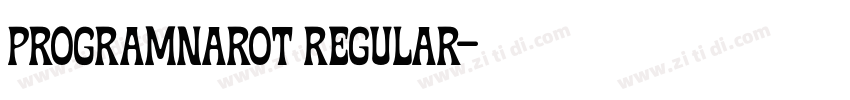 ProgramNarOT Regular字体转换